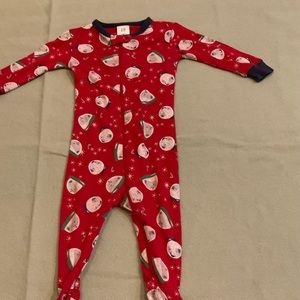 GUC Winter Snowman Snow Globe Gap Baby PJ Sleeper